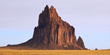 A Close Up of Shiprock in New Mexico clipart
