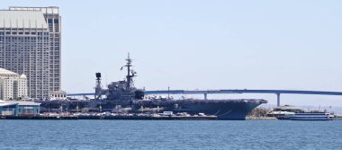 Uss Midway, San Diego sancak tarafında bir görünümünü