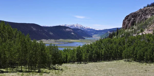 Ein malerischer Blick auf das Quellwasser des Rio Grande — Stockfoto