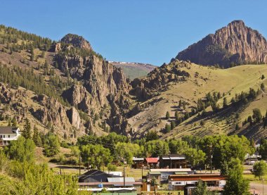 Creede tarihi şehir Colorado'da bir görünümünü
