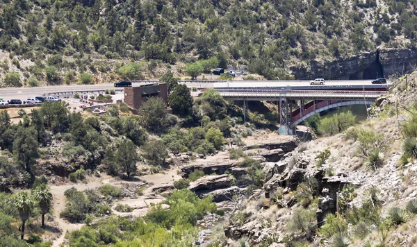 A Salt River Canyon Rest Area a Salt River Canyon Bridge — Foto Stock