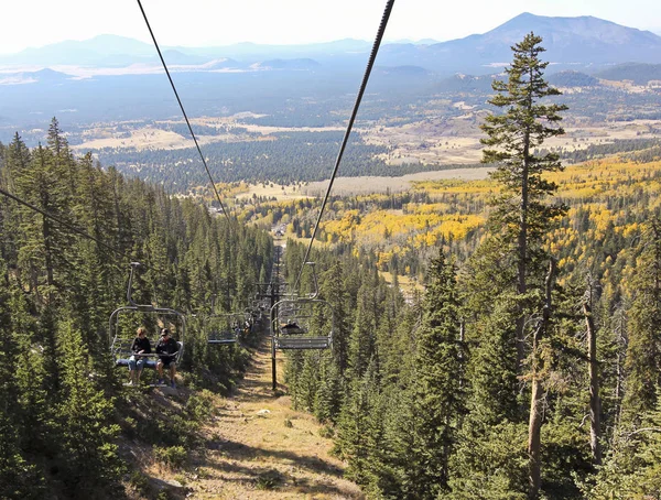 Fauteuil roulant panoramique Arizona Snowbowl près de Flagstaff, Arizona Photos De Stock Libres De Droits