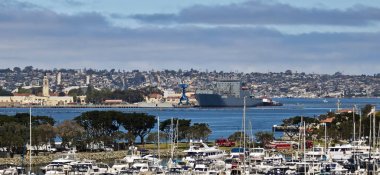 Embarcadero Marina Park Güney bir hava gün görünümü 