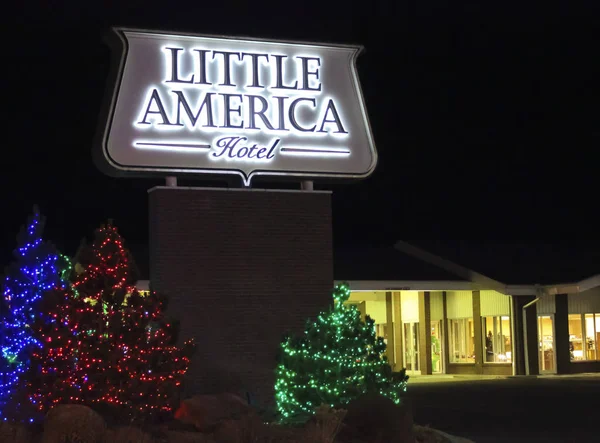 A Little America Hotel Flagstaff Firma en Navidad — Foto de Stock
