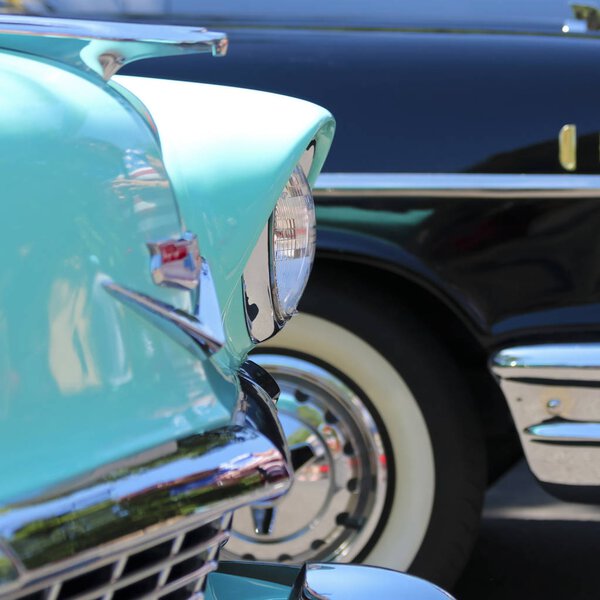 A Detail Shot from a Vintage Car Show