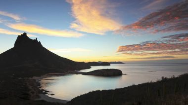 Doğal bir görünüm Mirador uyanık, San Carlos, Sonora, Meksika