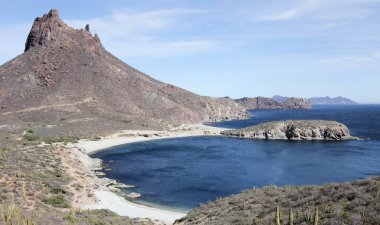 Doğal bir görünüm Mirador uyanık, San Carlos, Sonora, Meksika