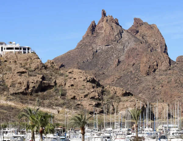 An Old San Carlos Marina Shot, Guaymas, Sonora, México — Foto de Stock