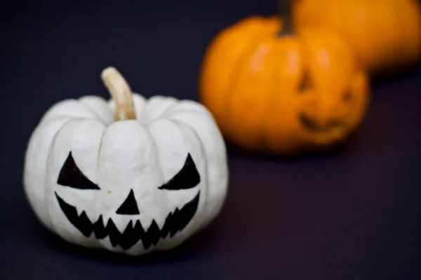 Jack cabeza de calabaza de Halloween — Stockfoto