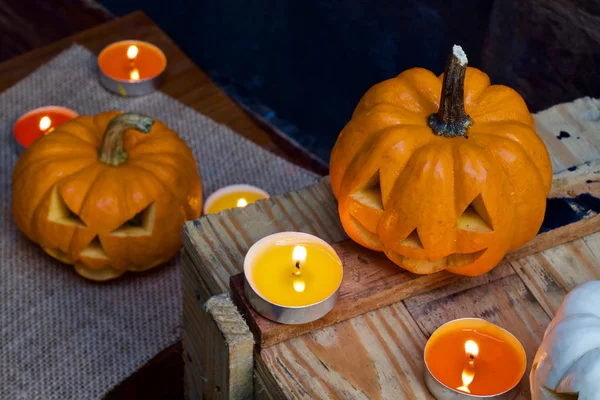 Jack testa di zucca di Halloween — Foto Stock