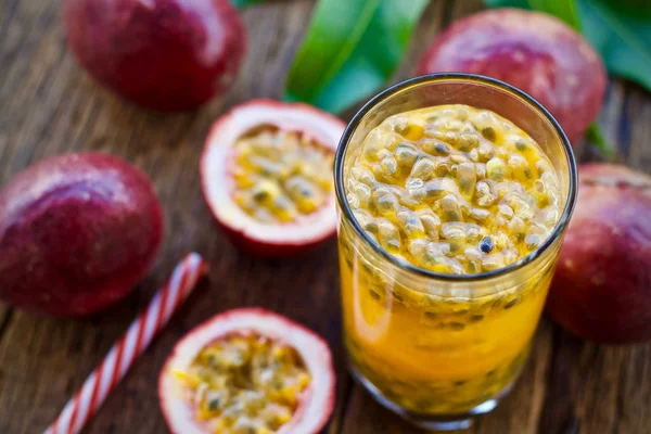 Suco Maracujá Smoothie Comida Saudável — Fotografia de Stock