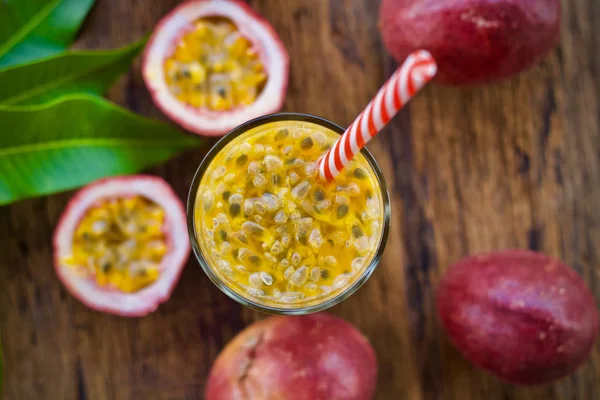 Passion fruit juice smoothie healthy food