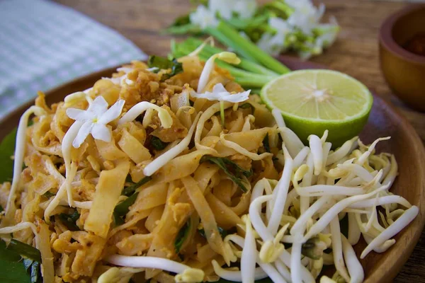 Pad Thai Популярная Еда Таиланде — стоковое фото