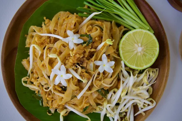 Pad Thai Популярная Еда Таиланде — стоковое фото