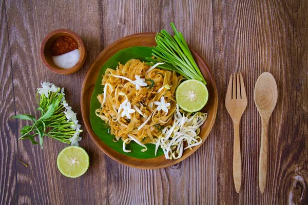 Pad Thai Ein Beliebtes Essen Thailand — Stockfoto