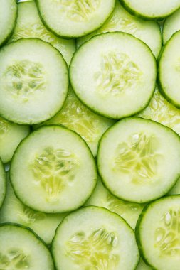 Taze salatalık dilim tasarım arka plan