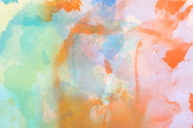 Sert zemin üzerine soyut suluboya