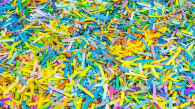 Parlak renkli doku parçalanmış kağıt