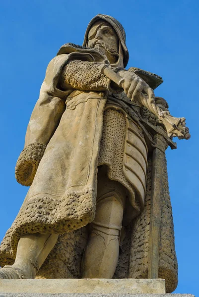 Estátua de Jan Zizka de Trocnov em Tabor, República Checa, Europa — Fotografia de Stock