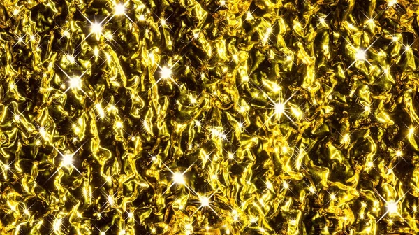 Fondo abstracto dorado brillante con rayos de luz — Foto de Stock