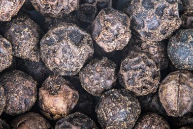 Karabiber Close-Up dekoratif arka plan olarak. Piper nigrum