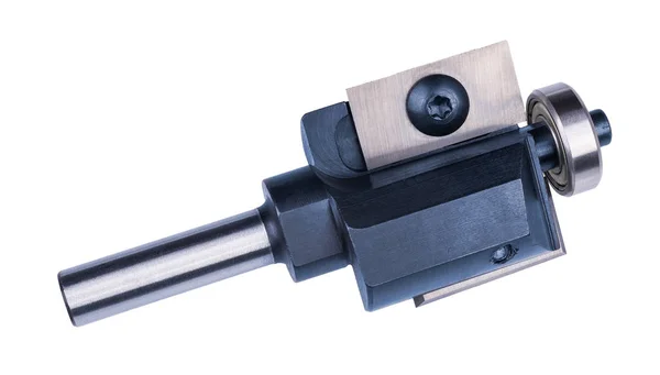 Gerade Schaft Router Bit Copy Cutter Isoliert Auf Weißem Hintergrund — Stockfoto