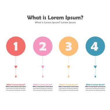 Simgeli ve 4 seçenek veya basamaklı vektör Bilgi-ince çizgi tasarımı. İş kavramı için bilgi grafikleri. Sunumlar için kullanılabilir pankart, iş akışı düzeni, işlem diyagramı, akış şeması, bilgi grafiği