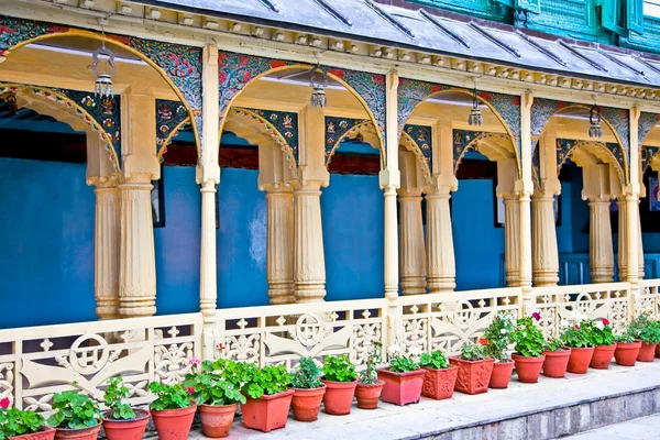 Arches Carved Wooden Fence Hanuman Dhoka Old Royal Palace Durbar — Stock Photo, Image