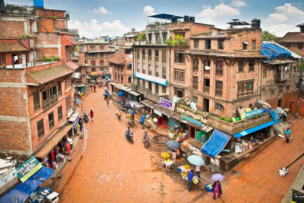 Bhaktapur Nepál Května Současná Podoba Městské Ulice Bhaktapur Května 2013 — Stock fotografie