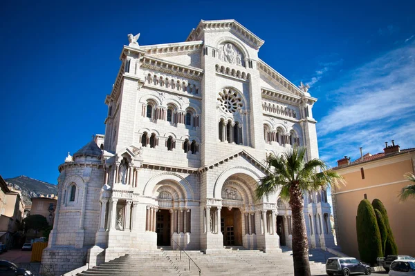 Vista Catedral San Nicolás Monte Carlo Mónaco —  Fotos de Stock