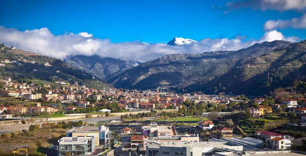 Uitzicht Parco Naturale Regionale Delle Alpi Liguri Uit Taggia Italië — Stockfoto