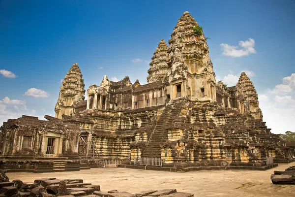 Знаменитый Храмовый Комплекс Ангкор Ват Недалеко Сием Рипа Камбоджа Лицензионные Стоковые Фото