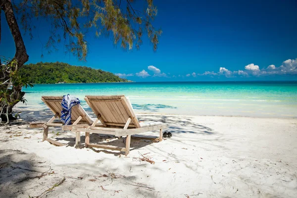 Beautiful Turquoise Beach Koh Rong Samloem Island Cambodia — Stock Photo, Image