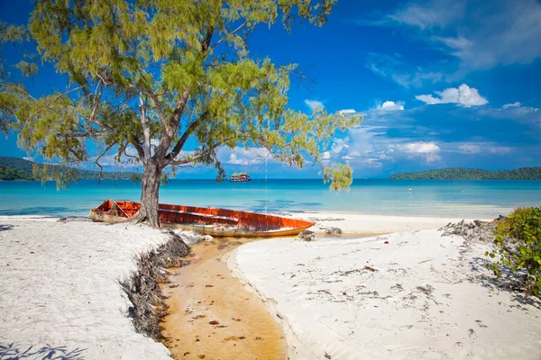 Beautiful Turquoise Beach Koh Rong Samloem Island Cambodia — ストック写真