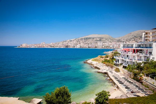 Mooi Strand Saranda Albanië — Stockfoto