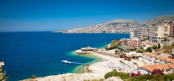 Schöner Strand Saranda Albanien — Stockfoto