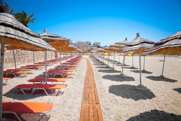 Strand Van Mango Saranda Albanië — Stockfoto