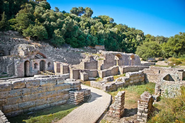 阿尔巴尼亚布特林特的古代浸信会遗址可追溯到6世纪 — 图库照片