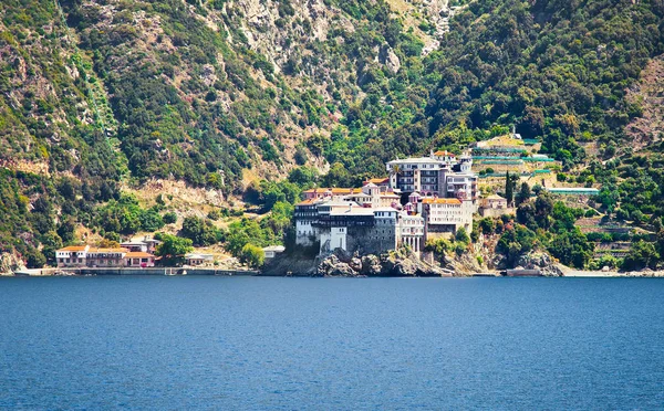Athos Dağı Ndaki Dionisiou Manastırı Halkidiki Yunanistan — Stok fotoğraf