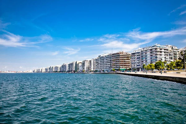 Thessaloniki Grecia Octubre 2013 Calle Nikis Famosa Por Los Hoteles — Foto de Stock