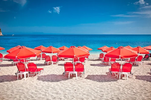 Piękna Plaża Valtos Pobliżu Miasta Parga Obszaru Syvota Grecji — Zdjęcie stockowe