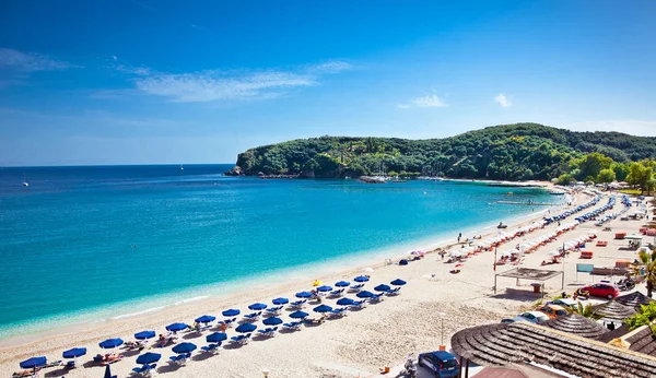 Hermosa Playa Valtos Cerca Ciudad Parga Syvota Grecia —  Fotos de Stock