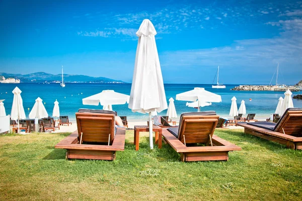 Vacker Strand Valtos Nära Parga Stad Syvota Grekland — Stockfoto
