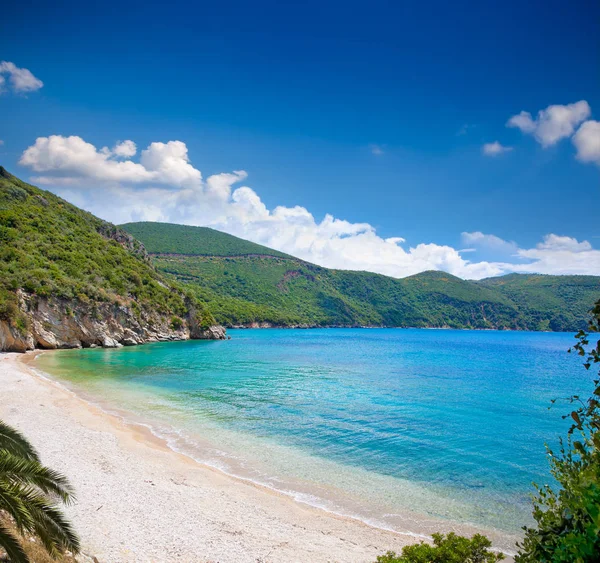 Красивая Пляж Гианнакис Вблизи Деревни Парга Греция — стоковое фото