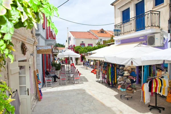 Sami Kefalonia Maggio Veduta Della Strada Degli Edifici Sami Cefalonia — Foto Stock