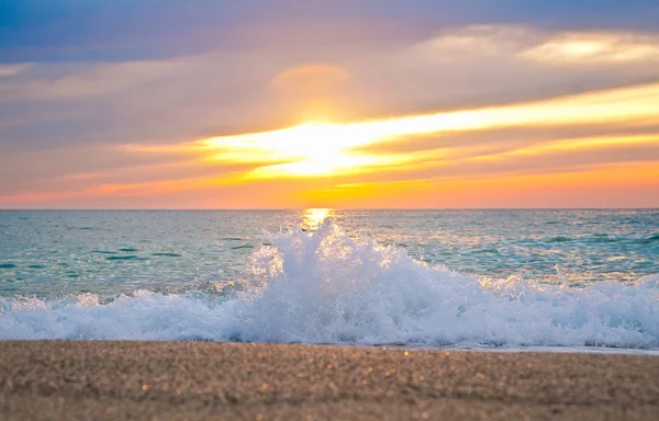 Beautiful Sunset Ionian Sea Greece — Stock Photo, Image
