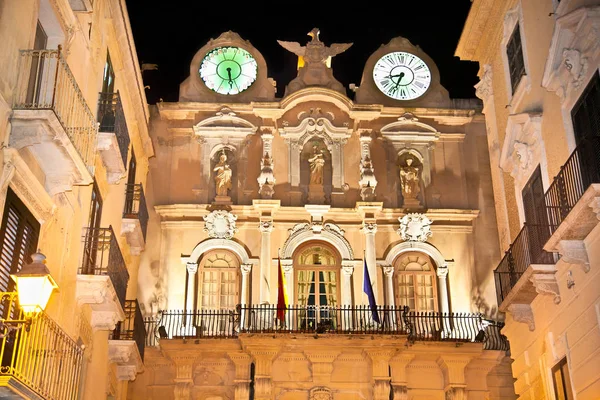 Trapani Deki Palazzo Cavarretta Daki Belediye Binasında Sicilya Talya — Stok fotoğraf