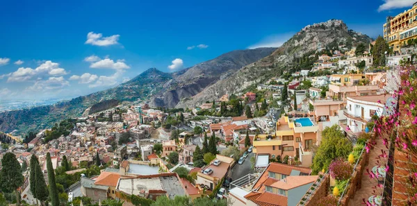 Panorama Taormina Sicily Italy — Stock Photo, Image