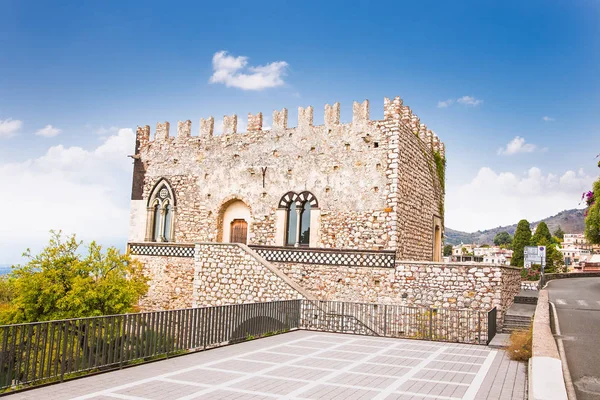 Taormina Sicilya Talya San Stefano Sarayı — Stok fotoğraf