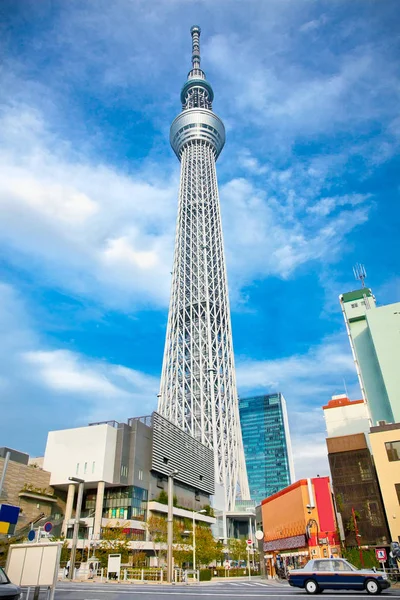 Токио Япония Октябрь 2014 Tokyo Sky Tree 634 Самое Высокое — стоковое фото